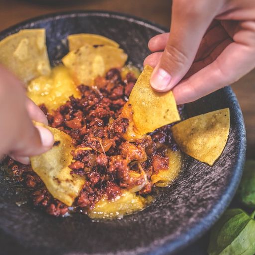 Chintumá personas con nachos